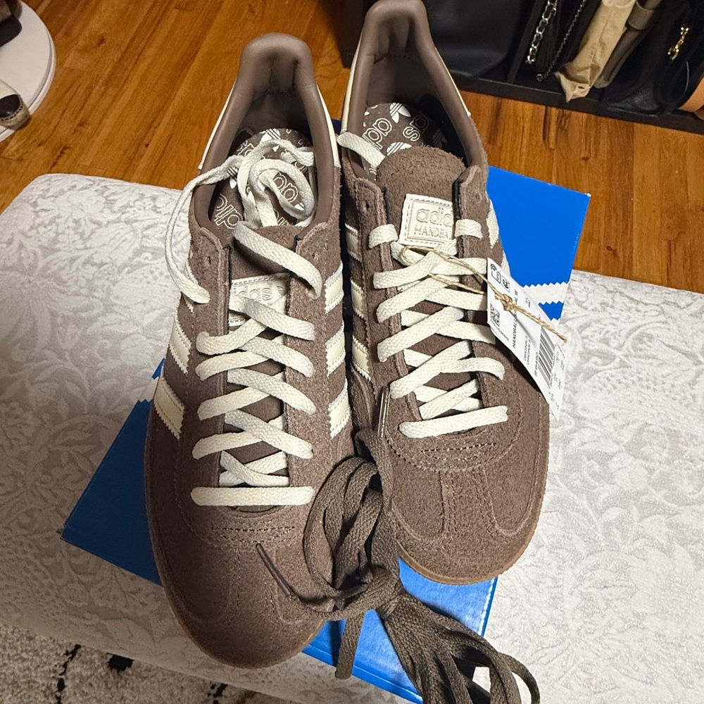 Adidas Handball Spezial Earth Strata Brown and Gum White Sneakers